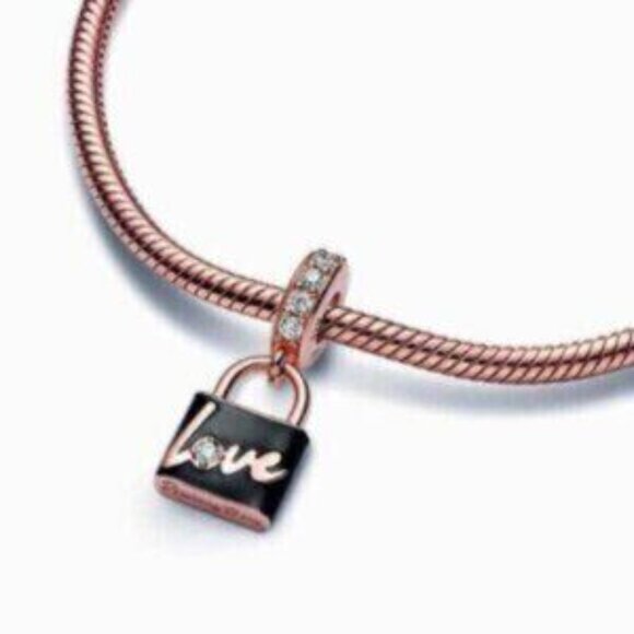 PANDORA Two-tone Mom Dangle Charm - Picture 3 of 3